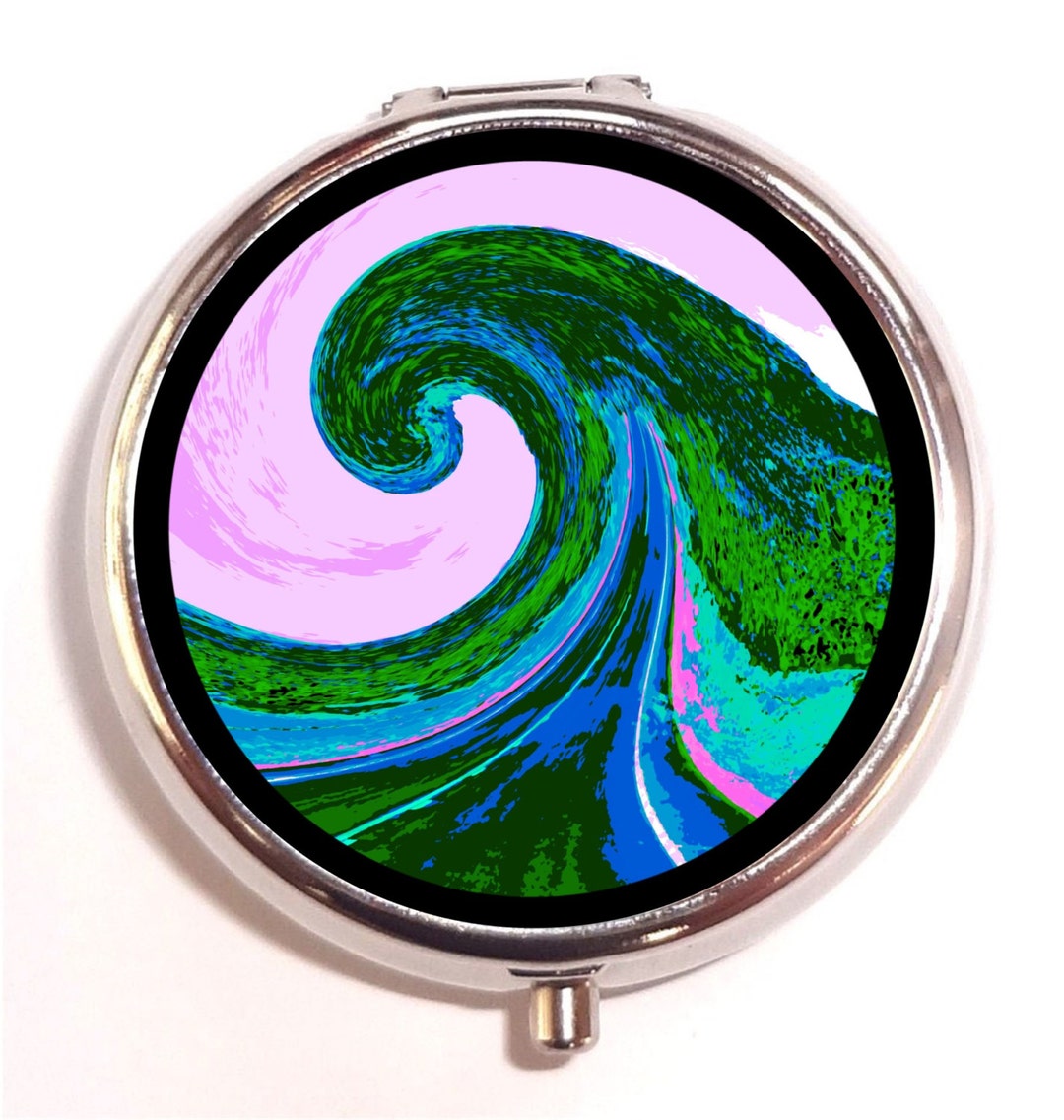 Psychedelic Road Pill Box Pillbox Case Holder Visonary Road Inspired by ...