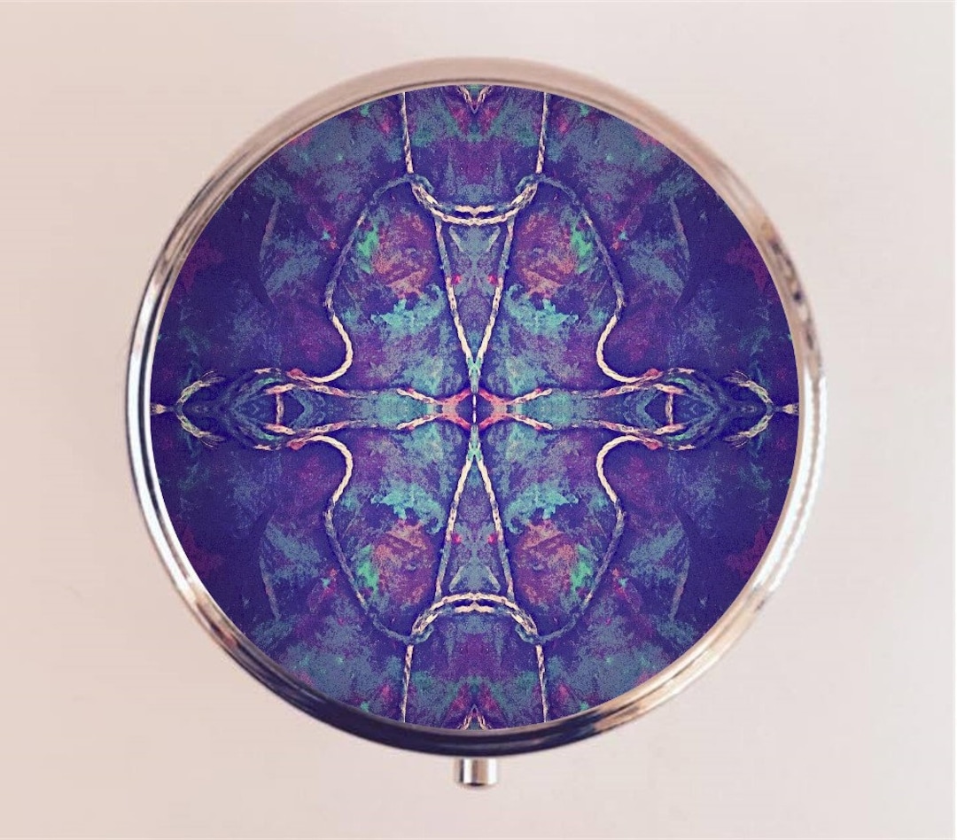 Trippy Ayahuasca Pill Box Pillbox Case Holder Psychedelic - Etsy