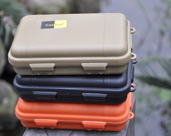 3PCS EDC tool hard plastic waterproof box case, sealed case plastic container 115 x 65 x 35 mm