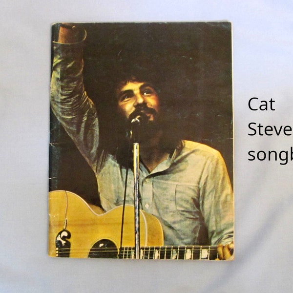 Cat Stevens 1972 Songbook, ‘Teaser and the Firecat’ ’, Lyrics and Piano Music, ‘Morning Has Broken’ and Nine More, See Condition Below