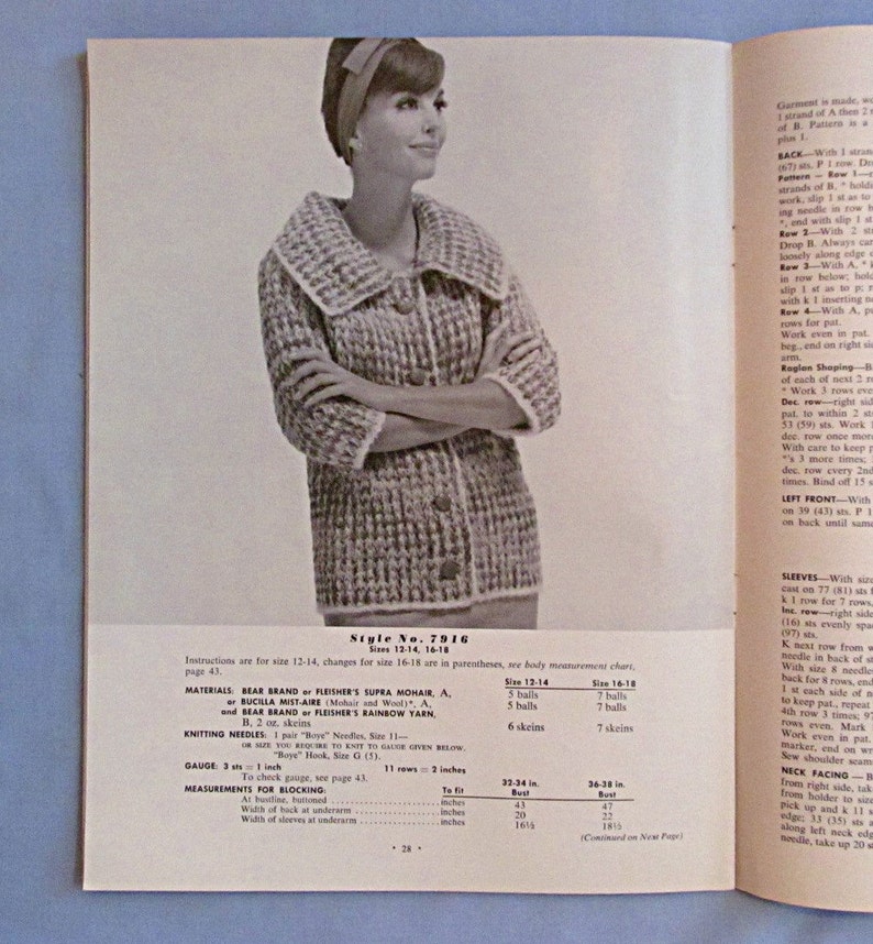 \u2018Smart Hand Knit Fashions\u2019 Dresses Coats Suits Knitting Patterns Booklet Vintage 1963