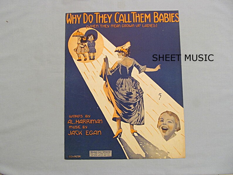 1918 Sheet Music why Do They Call Them Babies Comic Etsy