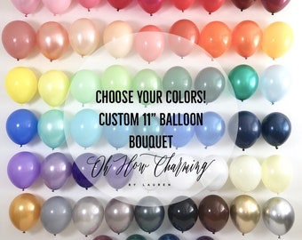 Latex Balloons Custom Color Bouquet Balloons Choose Your Color Balloons Party Decor Bridal Shower Baby Shower Bachelorette Balloons Wedding