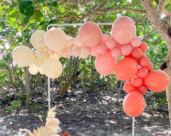 Balloon Garland Kit DIY White Sand Cameo Rosewood Burnt Orange Boho Balloon Garland Bridal Shower Wedding Baby Shower Little Pumpkin Fall