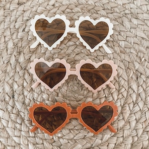 Heart Sunglasses for Kids | Valentines Day Gift for Kids Sunglasses Boho Baby Sunglasses Toddler Sunglasses Heart Shaped Sunglasses