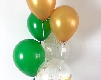 green gold balloons etsy