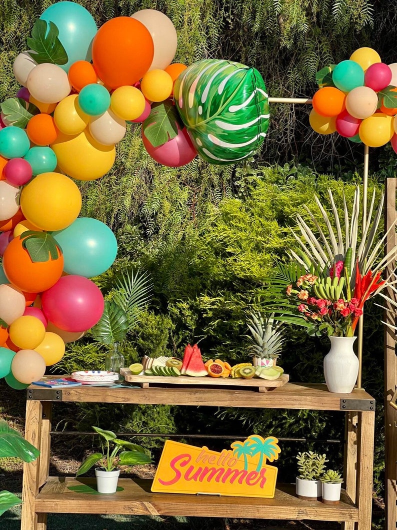 Tropical Ballon Garland the Big One Party Pool Party Balloons