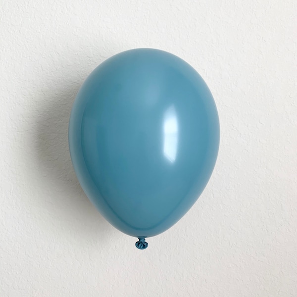Blue Slate Latex Balloon Matte Blue 11 inch Balloons Dusty Blue Balloons Wedding Baby Shower Gender Reveal Bridal Shower Boy Party
