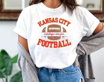 Sundays are for Football Shirt Kansas City Football Shirt Retro Kansas City Tshirt Game Day Tshirt Kansas City Football Sweatshirt Missouri