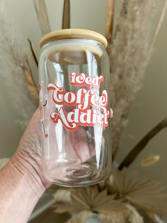 Coffee Snob Beer Can Glass Coffee Lover Gifts Iced Coffee Coffee Addict Iced  Latte Retro Cup Aesthetic Cup 