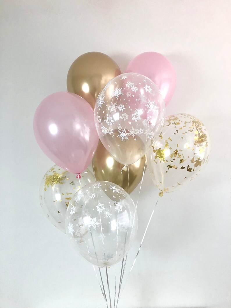 Download Chrome Gold Pink Snowflake Latex Balloons Winter Onederland First Birthday Winter Bridal Shower Wedding Winter Wonderland Baby Shower Pink Party Supplies Paper Party Supplies Kromasol Com