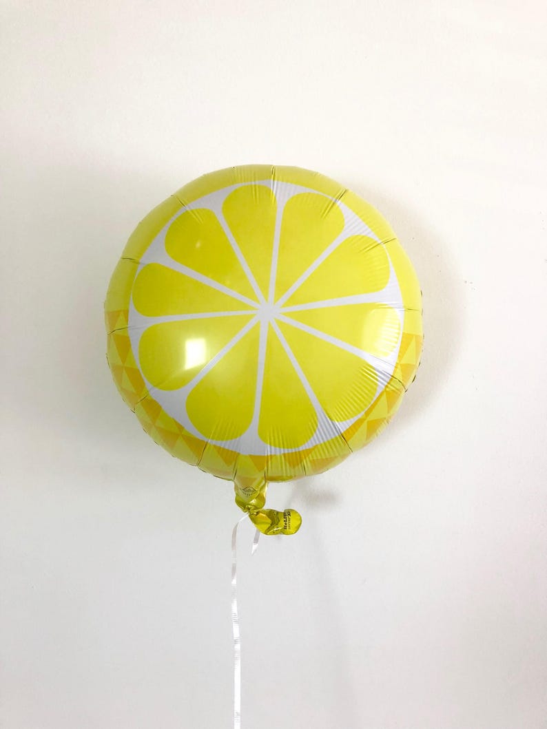 Lemon Balloon Pink Lemonade Party Lemon Balloon Tutti Fruity Etsy