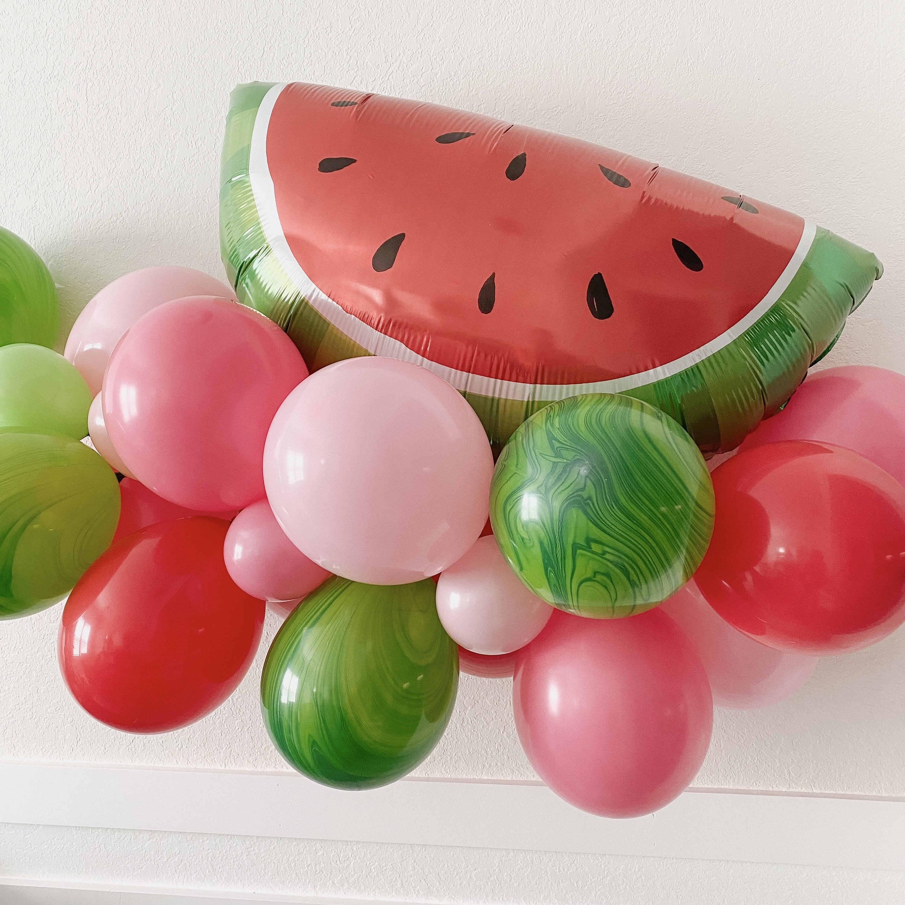 Watermelon Balloon Garland One in a Melon Balloons One in a Melon Party Two Sweet Watermelon Party Sweet One Fruit Party Tutti Fruity Melon