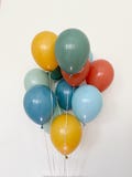 Here Comes the Son Balloons: Retro Rainbow, Mustard, Blue, Mint, Burnt Orange