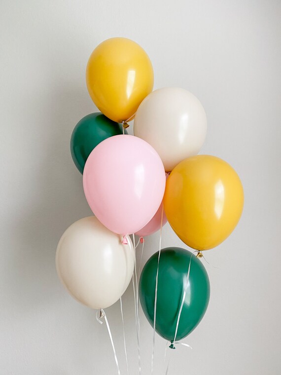 Pink Mustard White Sand Evergreen Balloons Bridal Shower Boho Party Boho Wedding Boho Rainbow Wild One Safari Boho Bachelorette Pink Il_570xn