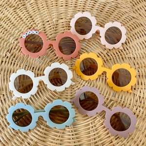 Daisy or Round Sunglasses for Kids | Personalized Kids Sunglasses Baby Sunglasses  Groovy Party, Matte Sunglasses, Groovy One, Groovy Baby