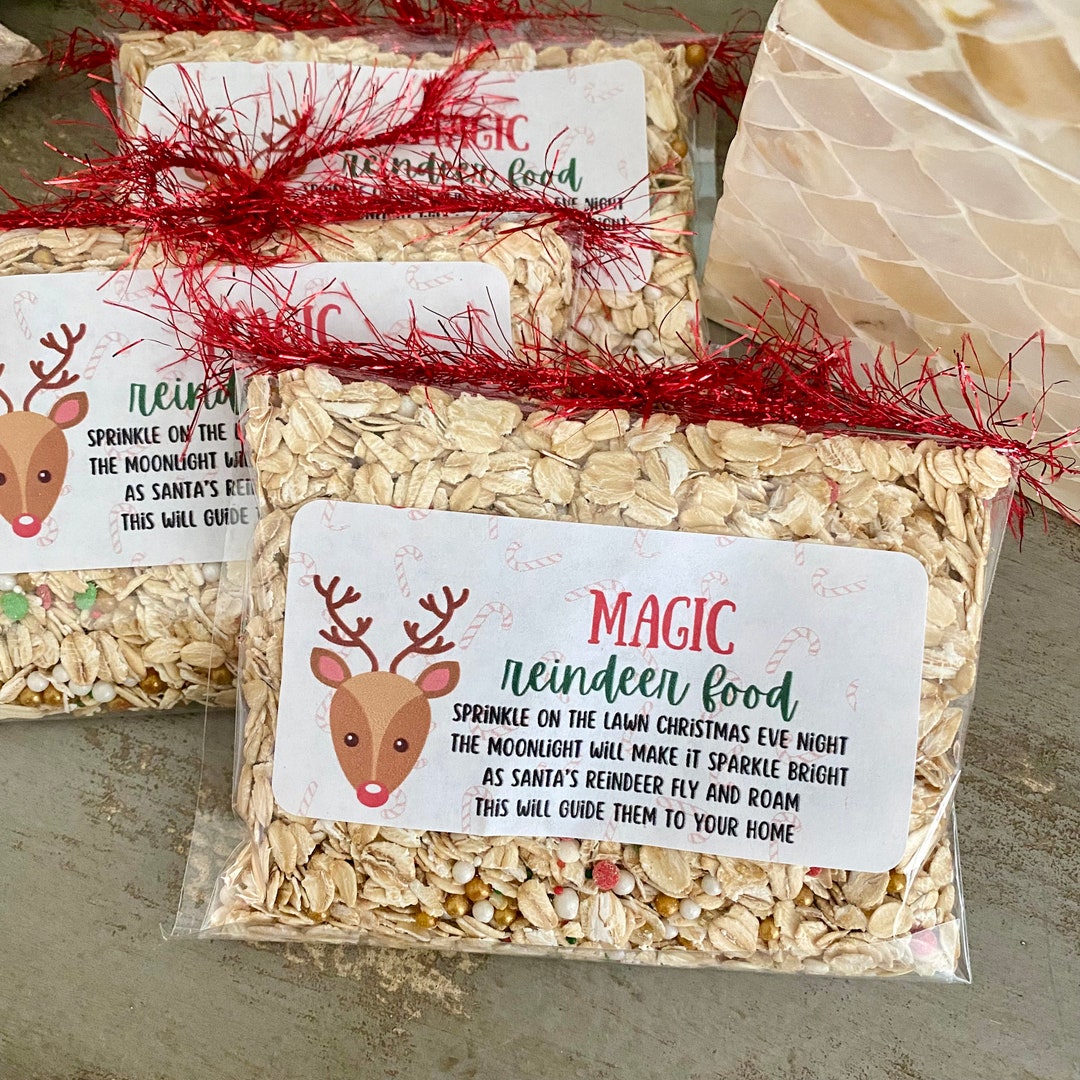 Magic Reindeer Food Reindeer Food Bag Reindeer Food Tag Christmas Party ...