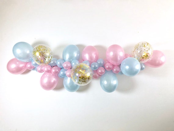 Balloon Garland Gender Reveal DIY Balloon Garland Kit Pink and Blue Balloons Gender Reveal Balloons Pink or Blue He or She Twins Party Decor Il_570xn