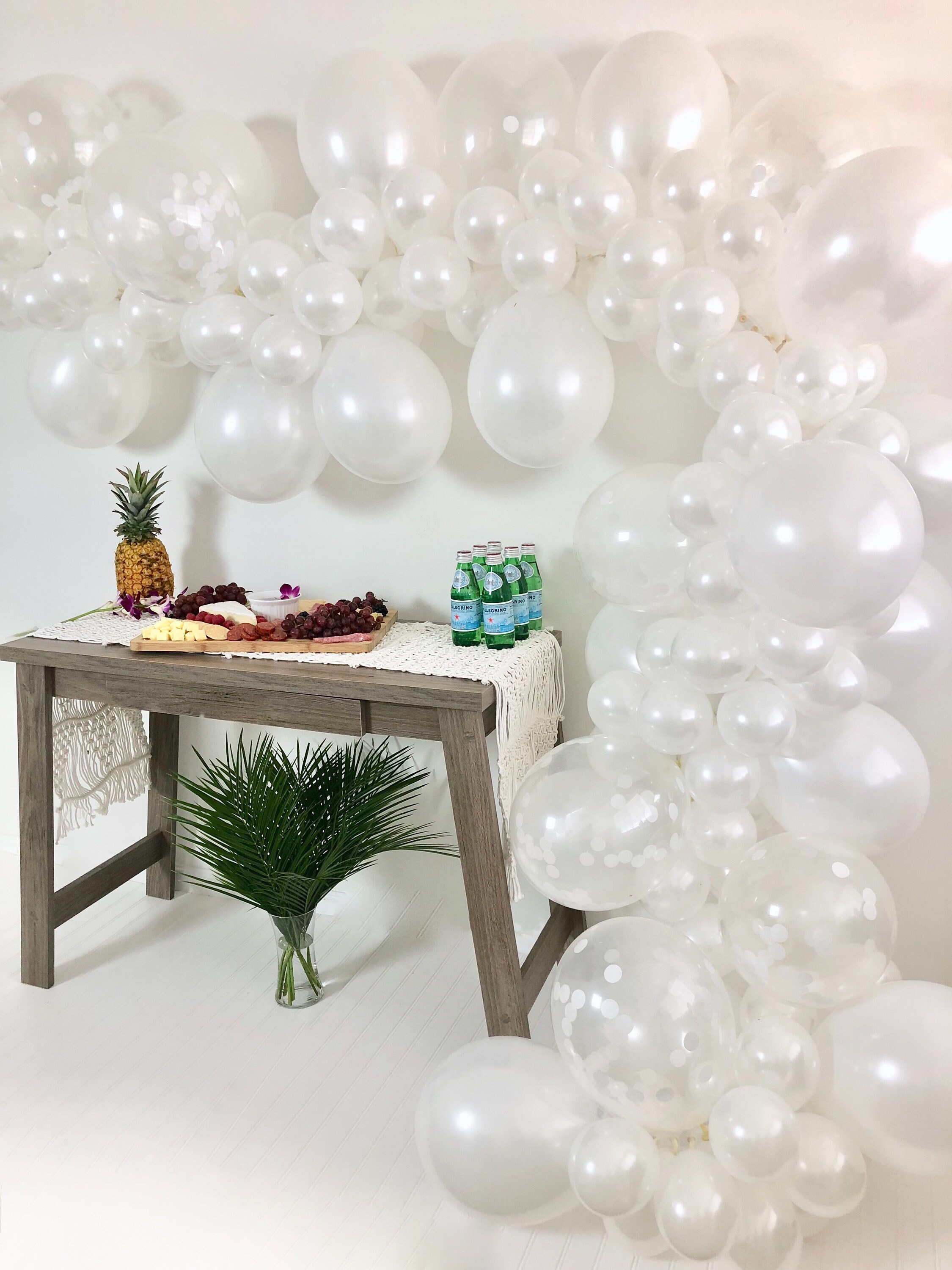 Balloon Garland DIY Balloon Garland White Balloon Garland Etsy