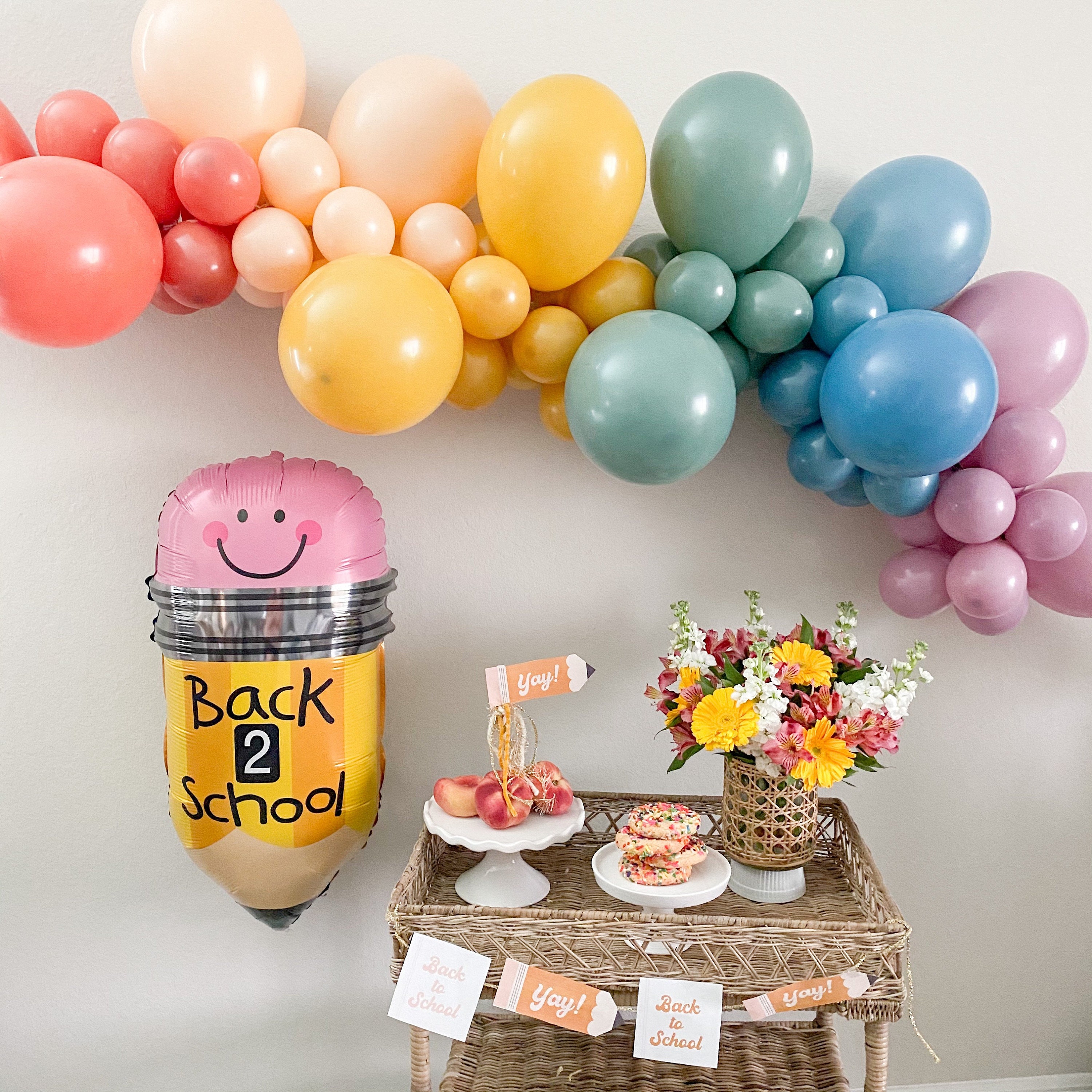 Back to School Balloon Garland First Day of School Decor picture