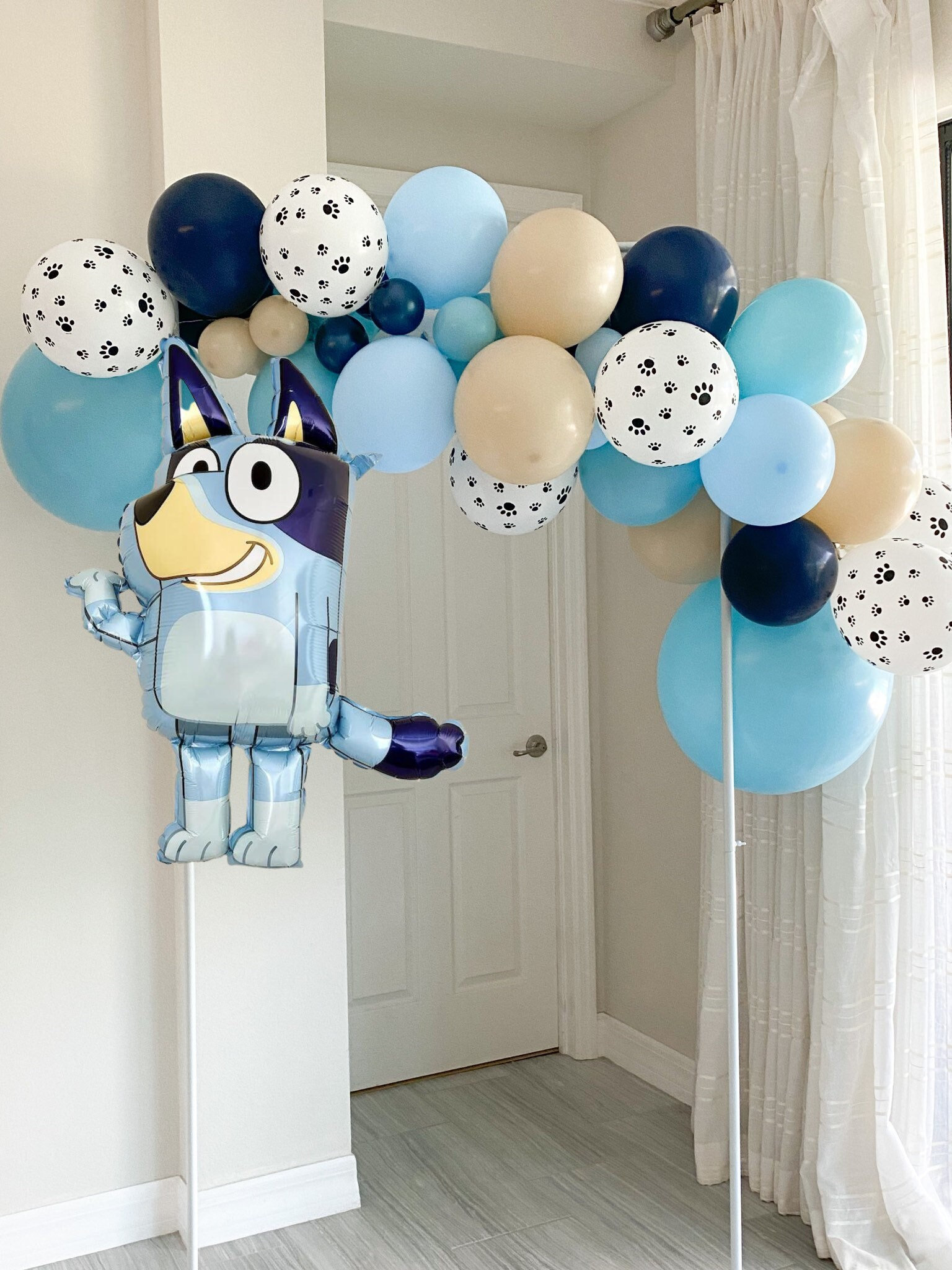 Bluey Cumpleaños Bluey Balloon Bluey y Bingo Puppy Pawty Balloons Bluey  Party Decor Kids Bluey Party Puppy Balloons Bluey Decor