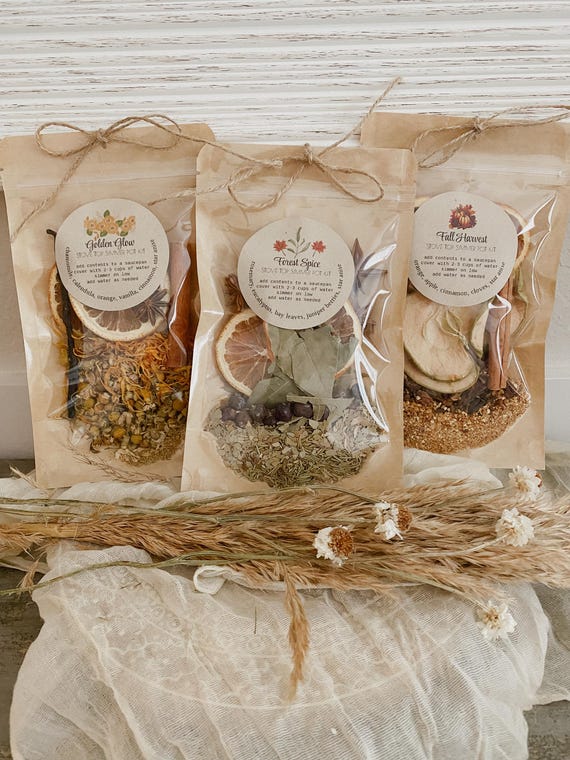 Fall Simmer Pot Kit: Dried Botanicals, Natural Home Fragrance