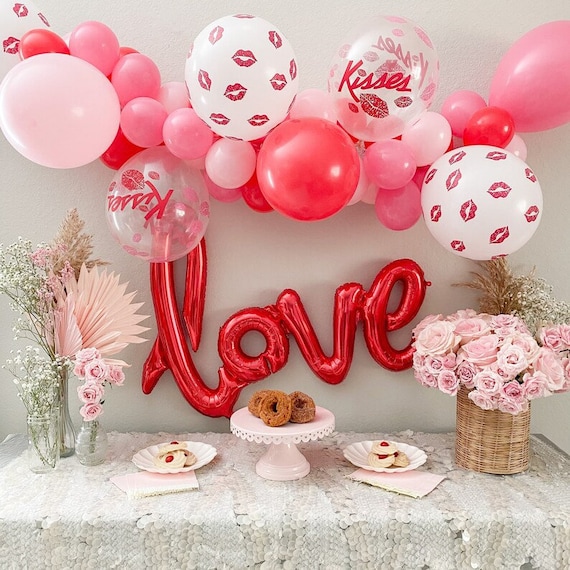 Valentines Day Balloon Garland Little Sweetheart First Bday Valentines Party Galentines Day PartyValentines Day Decor Sweetheart Baby Shower