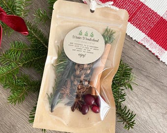 Winter Simmer Pot Kit: Natural Pine & Cranberry Stovetop Potpourri