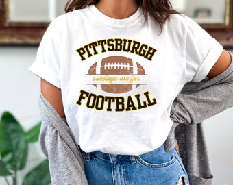 Sundays are for Football Shirt Pittsburgh Football Shirt Retro Pittsburgh Sweatshirt Game Day Tshirt Pittsburgh Football Retro Tshirt