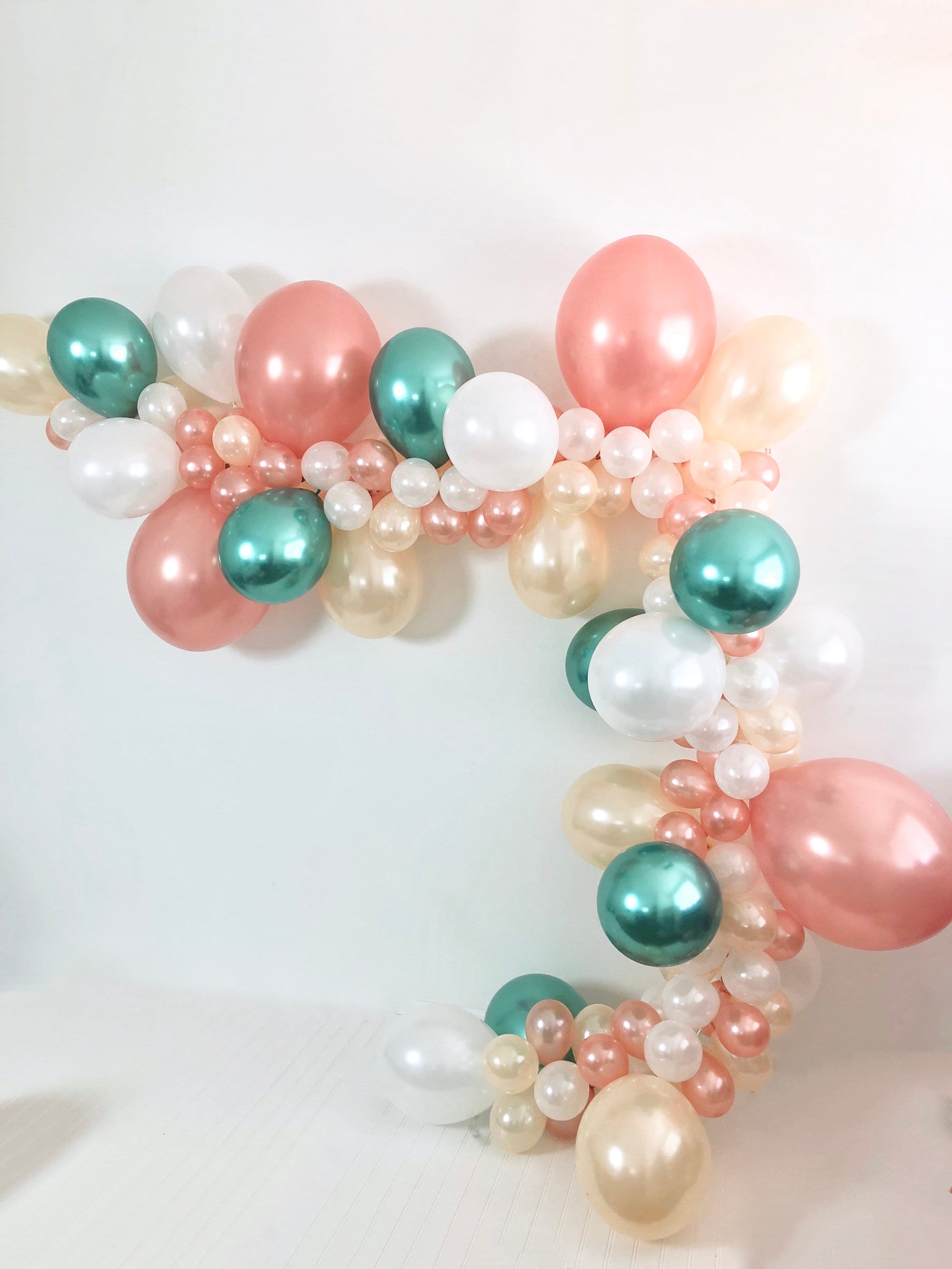 Diy Balloon Garland Balloon Garland Kit Chrome Green Rose Gold Etsy Diy Balloon Garland Balloon Garland Kit Chrome Green Rose Gold Etsy