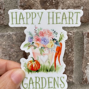 Happy Heart Gardens Logo Sticker