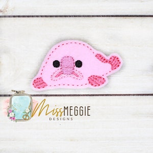 BlobFish feltie ITH Embroidery design file