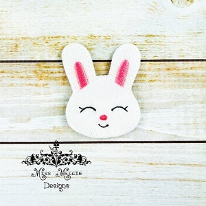 Glückliche Hase 2 Feltie Entwurf ITH Stickerei Design-Datei