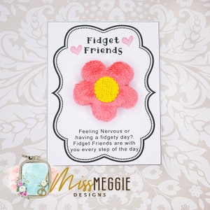 Fidget Friend, Worry pet, Pocket, Flower  ITH Embroidery Digital design file