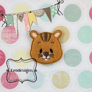 Woodland Squirrel  animal Digital ITH Feltie Embroidery Design File