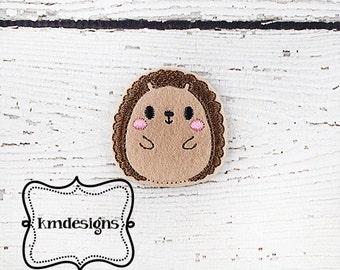 Woodland Animal  Hedgehog feltie ITH Embroidery design