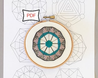 Sacred Geometry PDF Embroidery Patterns • PDF Download