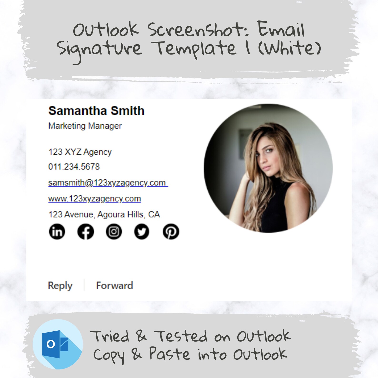 Editable and Clickable Email Signature Template | Gmail Signature ...