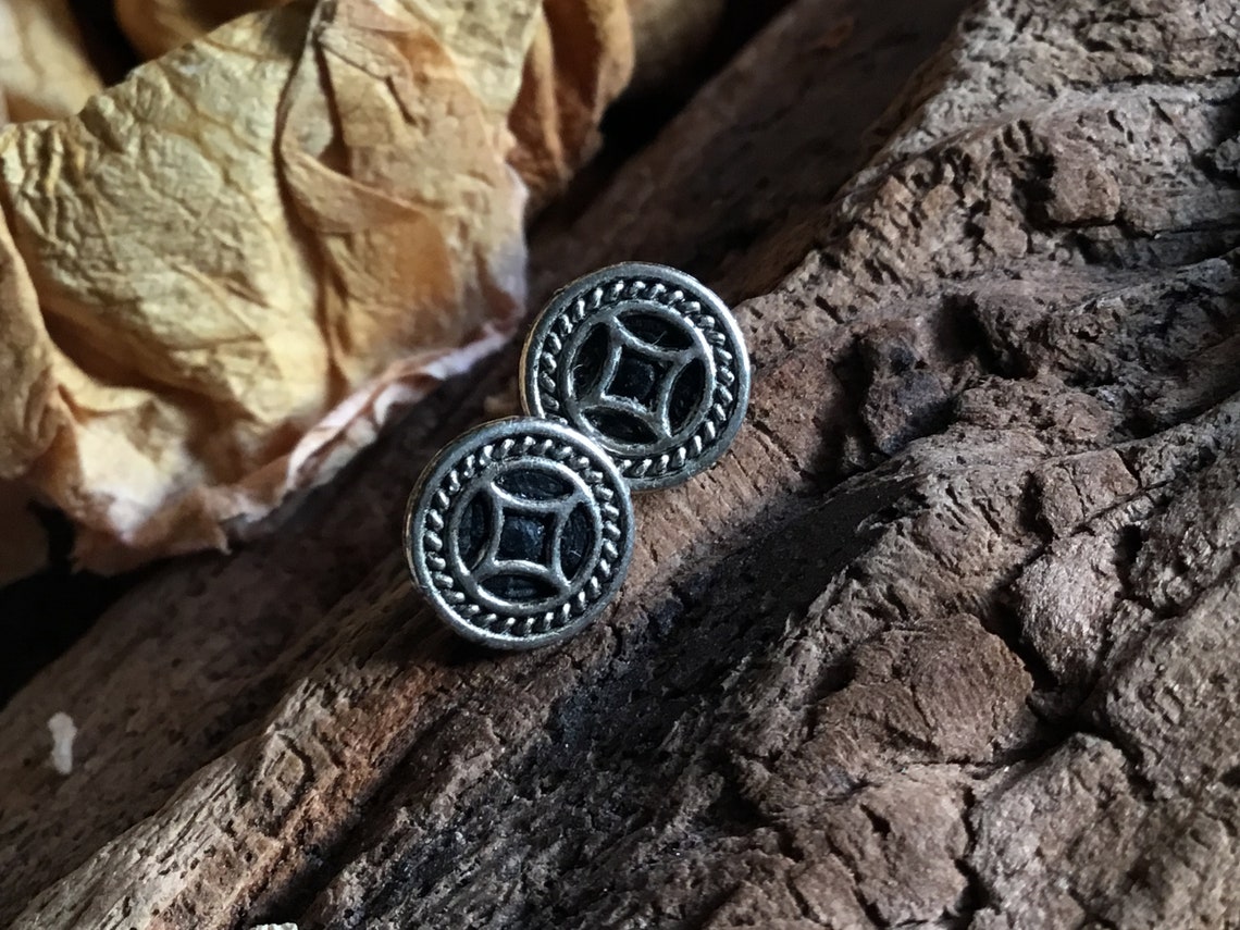 Men viking earrings One stud men Celtic earring studs Male Etsy