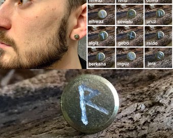 ケルト風メンズイヤリング ノルウェー風の男性用イヤリング バイキング風ワンスタッド バイキング愛好家のためのシングルピアス エスニックポストイヤリング 男性にも女性にも使えるジュエリー