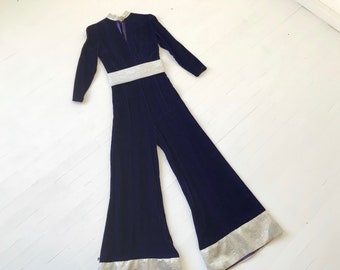 70s velvet jumpsuit