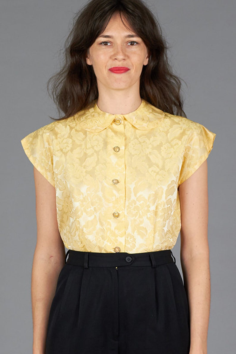 50s Gold Blouse image 5