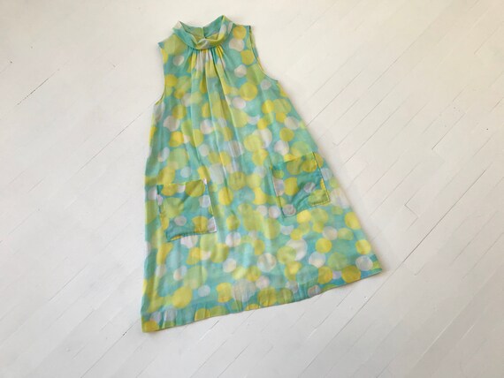 M 60s Pastel Dot Pocket Dress