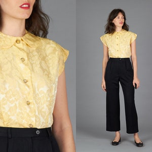 50s Gold Blouse image 1