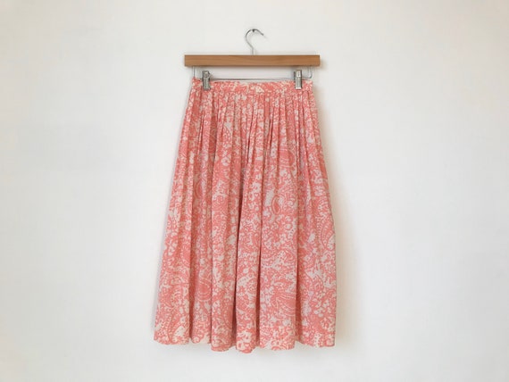 XS/S 60s Strawberries + Cream Printed Skirt