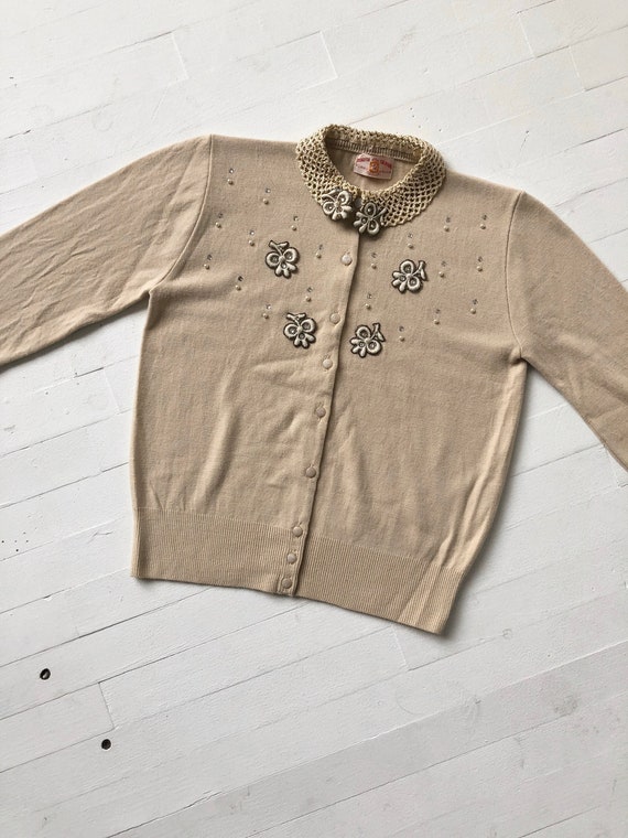 XS/S Embellished 1950s Cardigan