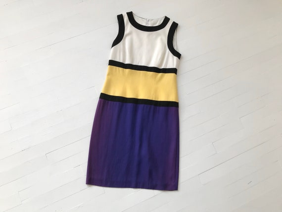 XS/S 80s Colorblock Mondrian Dress