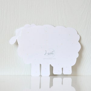 Little Lamb Invitation: Baptism, Christening, Baby Shower - LRD043P image 3