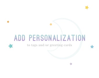 Add Text Personalization to Tags/Greeting Cards