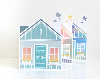 Real Estate Greeting Cards:  home sweet home, congratulations new home, sold home, real estate marketing,  real estate thank you - LRD001RE